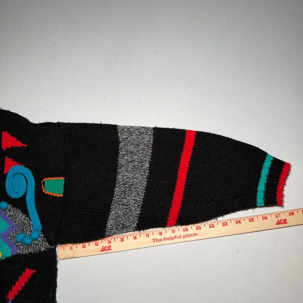 VTG 90s‎ Hollywood & Vine Abstract Sweater Mens Medium Multicolor Geometric